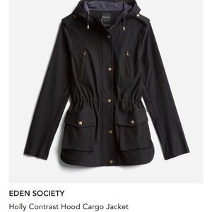 Stitch fix black cargo jacket! Super stretchy and comfortable.